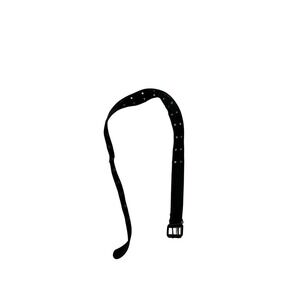 Canvas Black Belt 44" Mens M